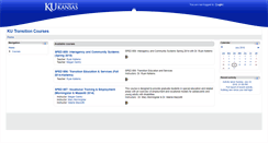 Desktop Screenshot of kucourses.transitioncoalition.org