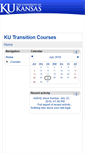 Mobile Screenshot of kucourses.transitioncoalition.org