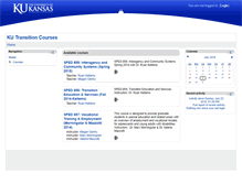 Tablet Screenshot of kucourses.transitioncoalition.org